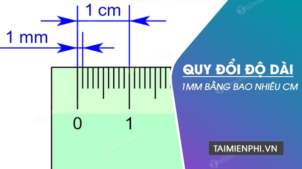 1mm bằng bao nhiêu cm, dm, m, km? Bảng quy đổi Minimet