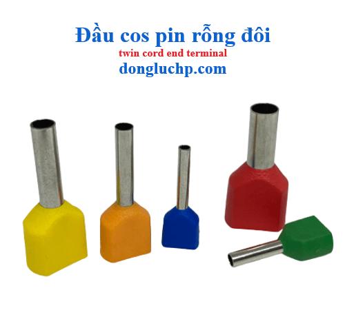 đầu cos pin rỗng đôi bấm dây điện bằng đồng