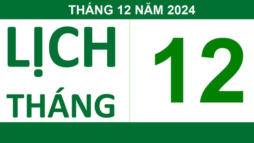 Tổng quan về lịch âm tháng 12 2024