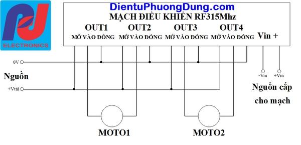 Mạch điều khiển RF 8 Kênh - Học lệnh