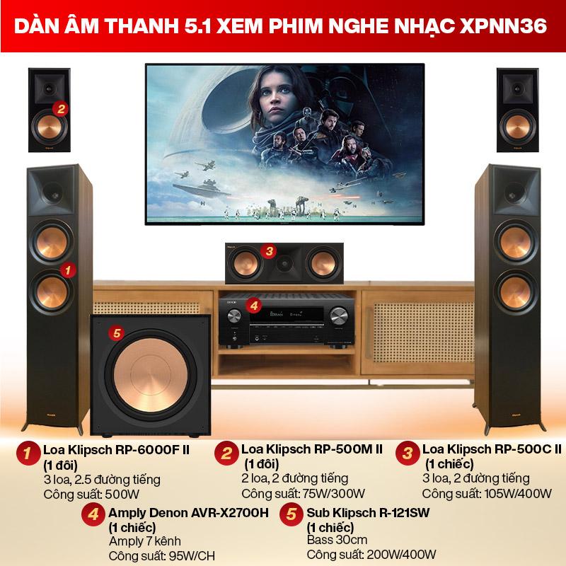 Dàn âm thanh 5.1 xem phim nghe nhạc XPNN36