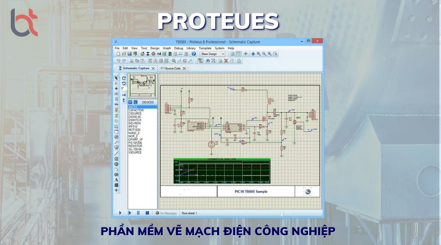 Phần mềm vẽ mạch Proteues