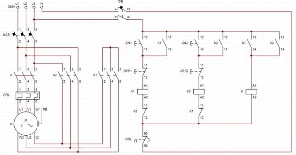 Mạch khởi động được điều khiển bằng tay