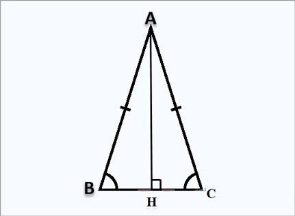 S_{A B C}=frac{1}{2} mathrm{AH} cdot mathrm{BC}=frac{1}{2} 4 sqrt{8} times 7=14 sqrt{8}left(cm^2right)