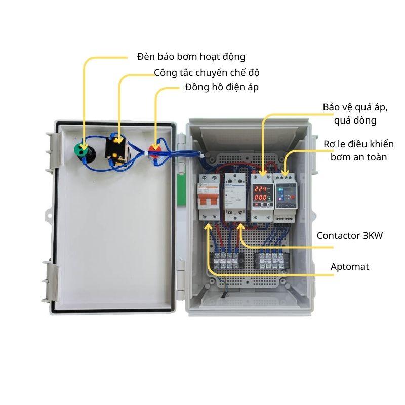 Tủ điều khiển bơm nước 1 pha | Đảm bảo an toàn và bảo vệ máy bơm